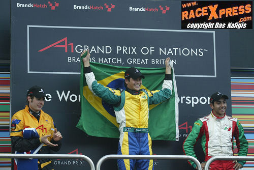 Podium race 2 met winnaar Nelson Piquet jr 